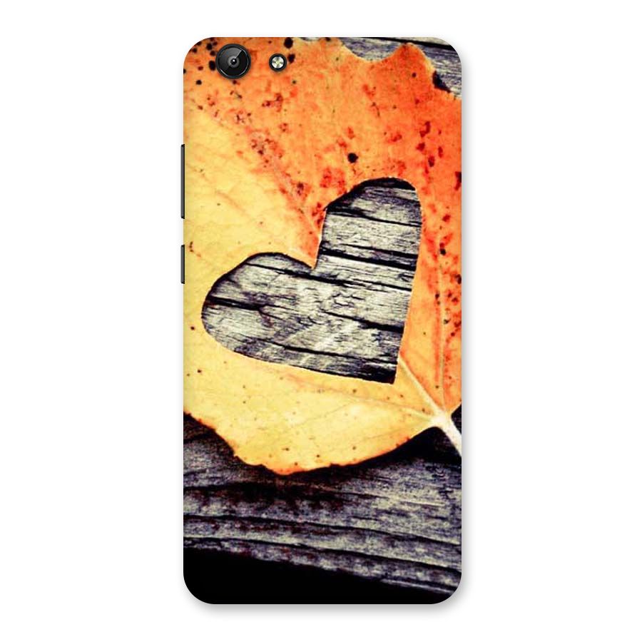Wood Heart Leaf Back Case for Vivo Y69