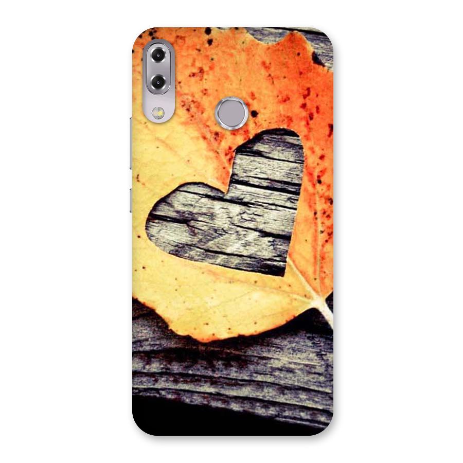 Wood Heart Leaf Back Case for Zenfone 5Z