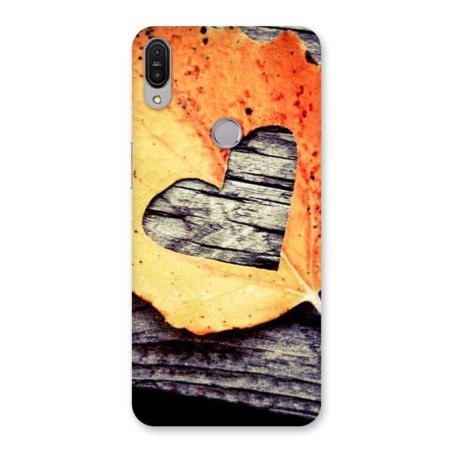 Wood Heart Leaf Back Case for Zenfone Max Pro M1