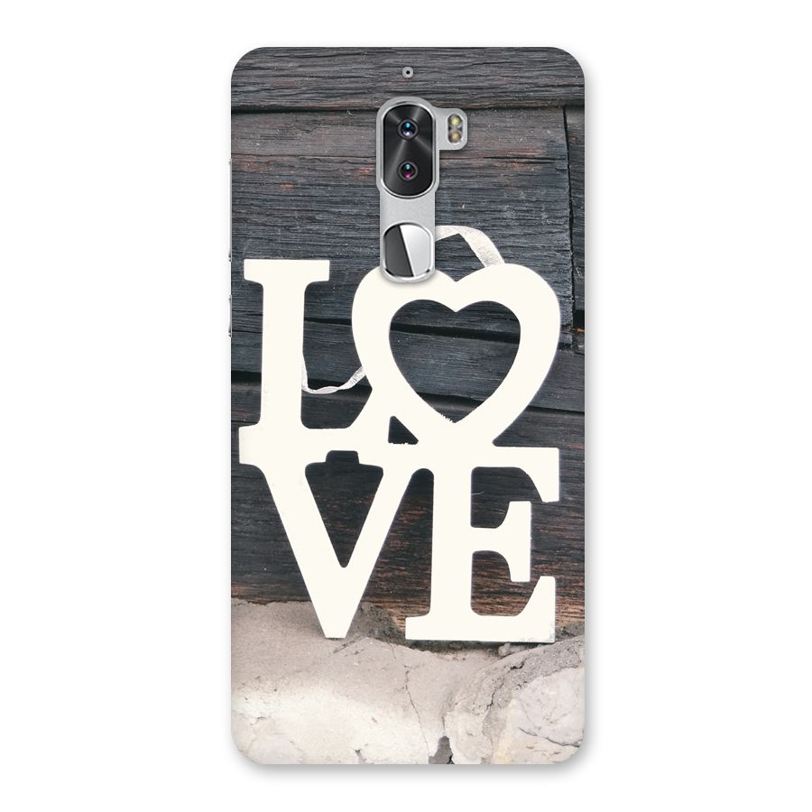 Wood Love Lock Back Case for Coolpad Cool 1