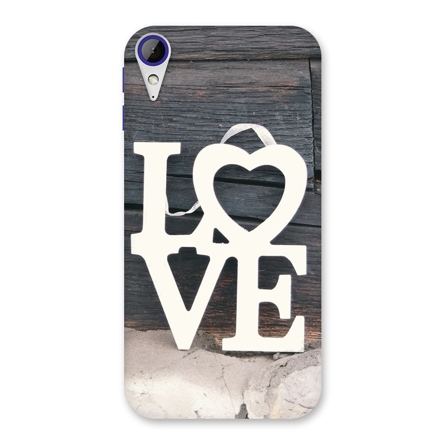 Wood Love Lock Back Case for Desire 830
