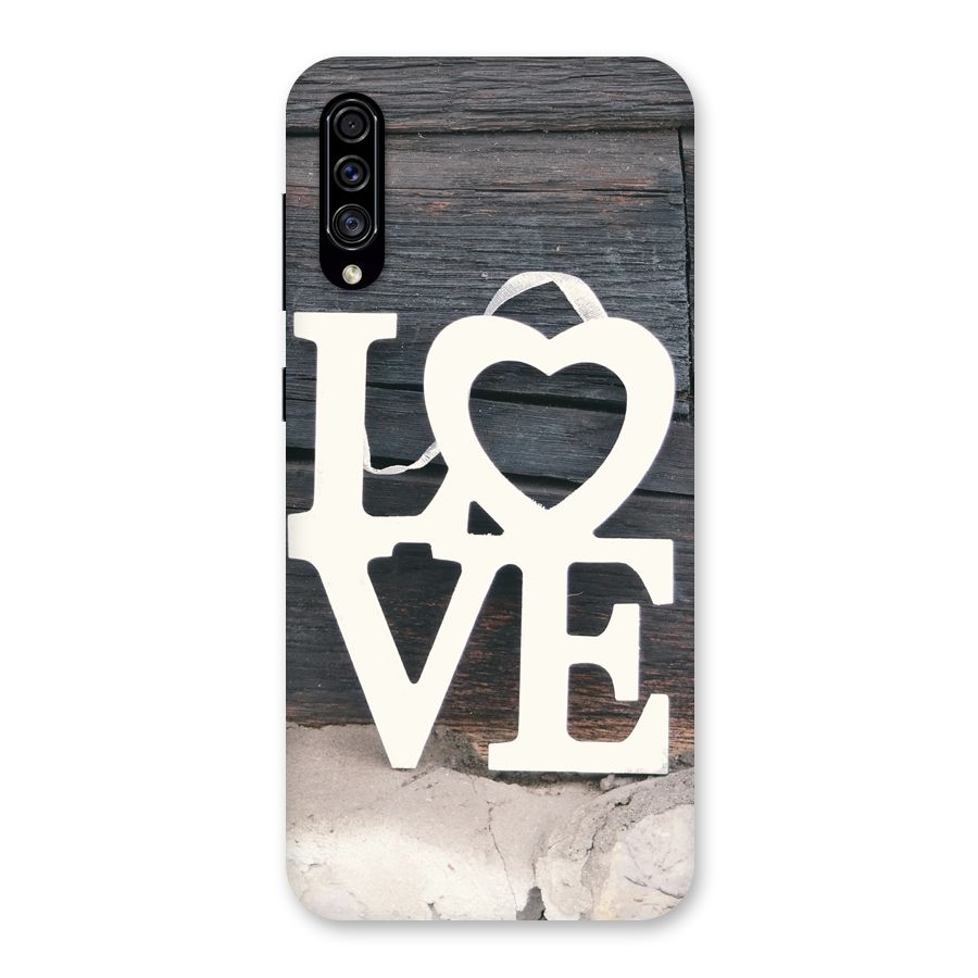 Wood Love Lock Back Case for Galaxy A30s