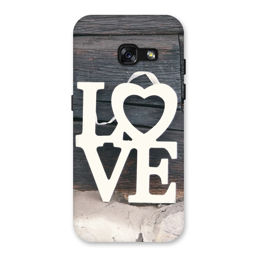Wood Love Lock Back Case for Galaxy A3 (2017)