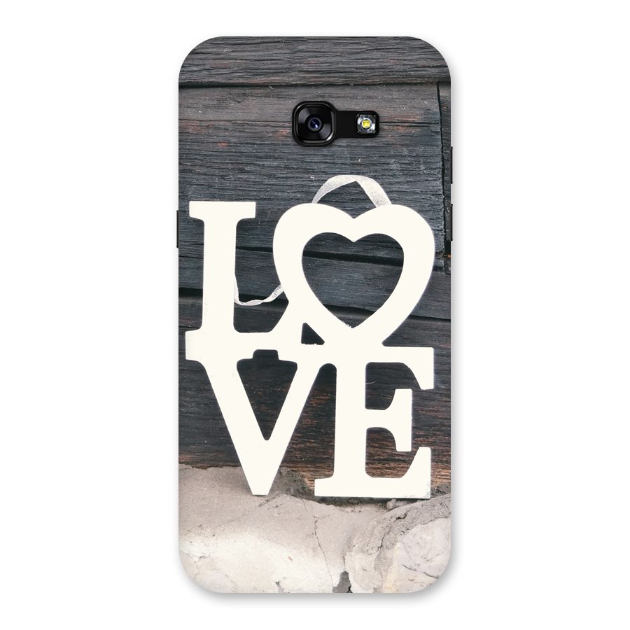 Wood Love Lock Back Case for Galaxy A5 2017