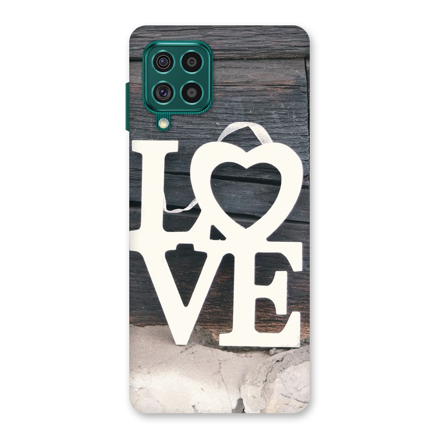 Wood Love Lock Back Case for Galaxy F62