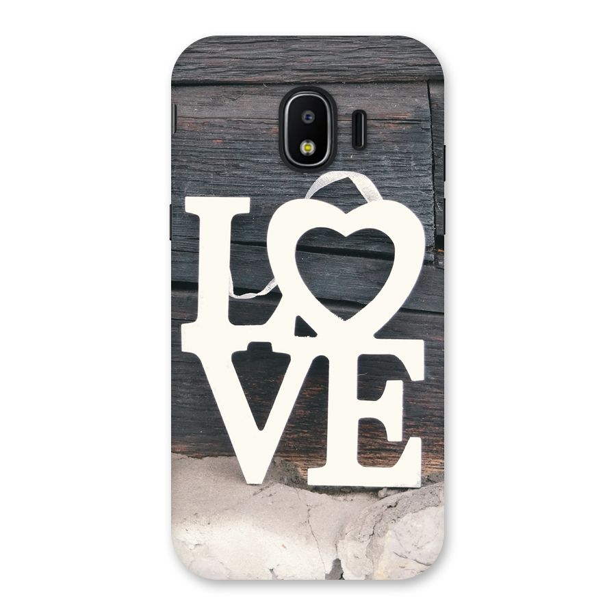 Wood Love Lock Back Case for Galaxy J2 Pro 2018