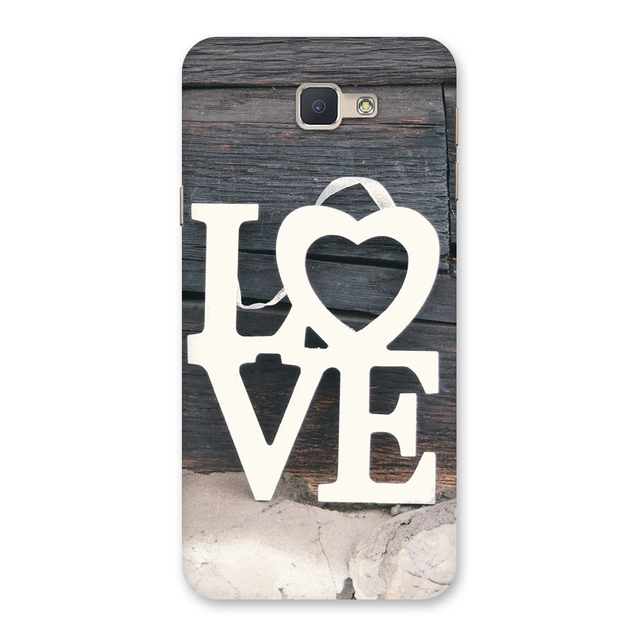 Wood Love Lock Back Case for Galaxy J5 Prime