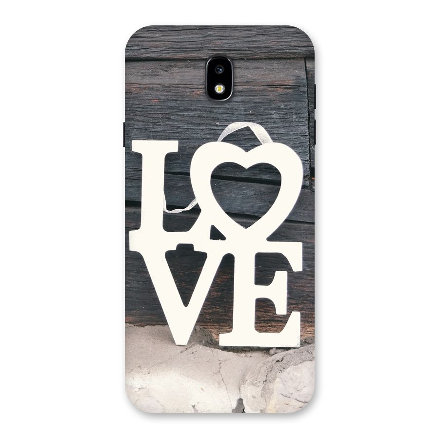 Wood Love Lock Back Case for Galaxy J7 Pro