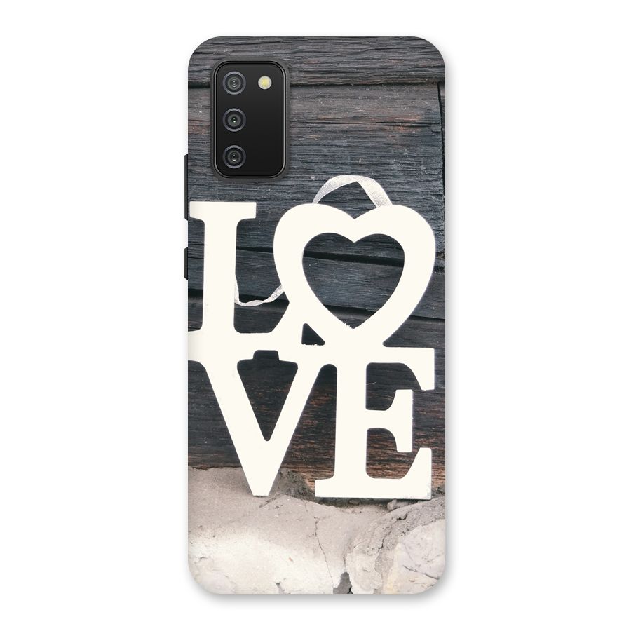 Wood Love Lock Back Case for Galaxy M02s