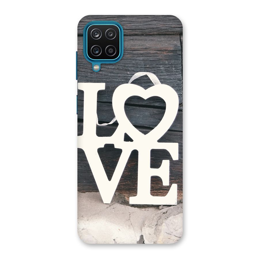 Wood Love Lock Back Case for Galaxy M12