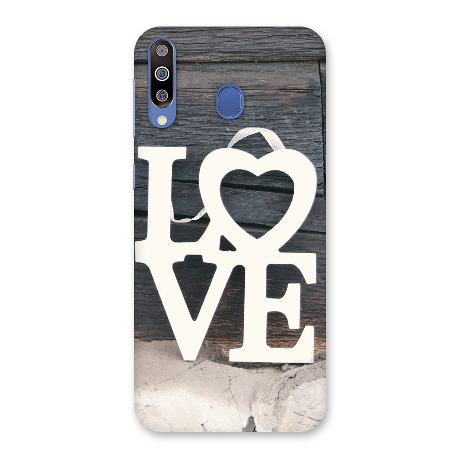 Wood Love Lock Back Case for Galaxy M30