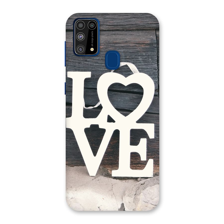 Wood Love Lock Back Case for Galaxy M31