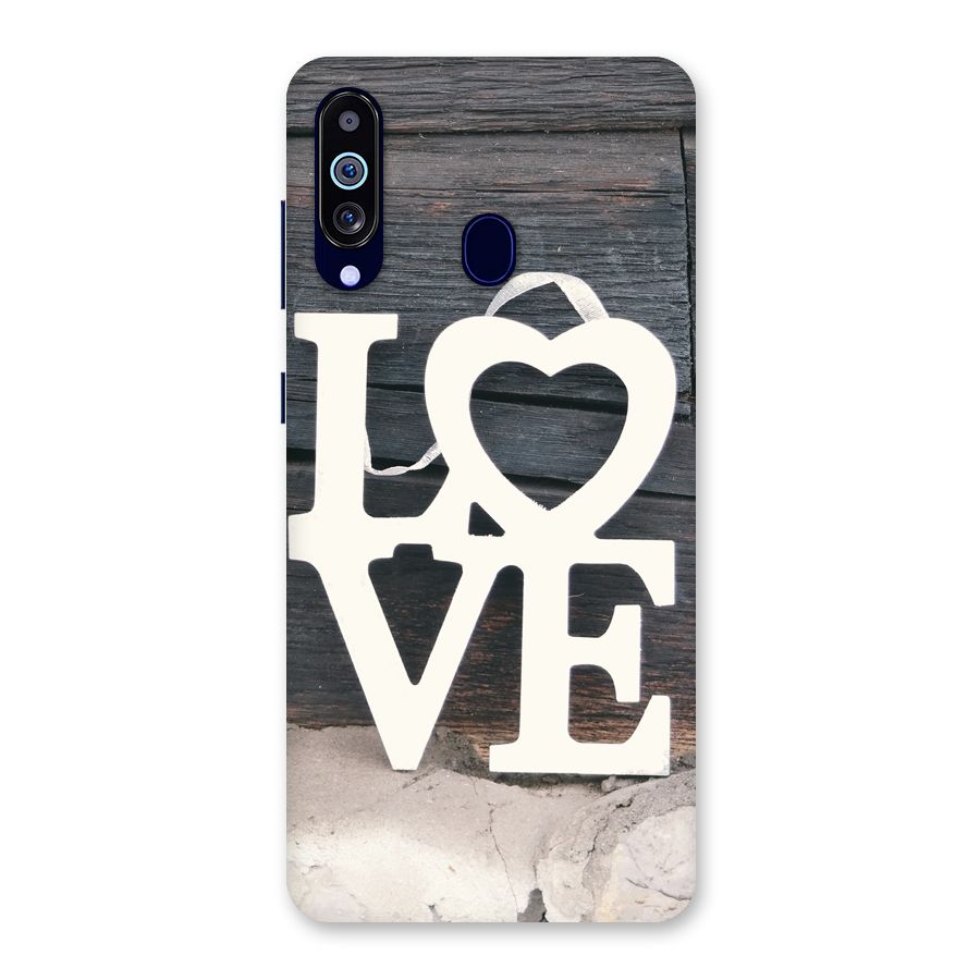 Wood Love Lock Back Case for Galaxy M40
