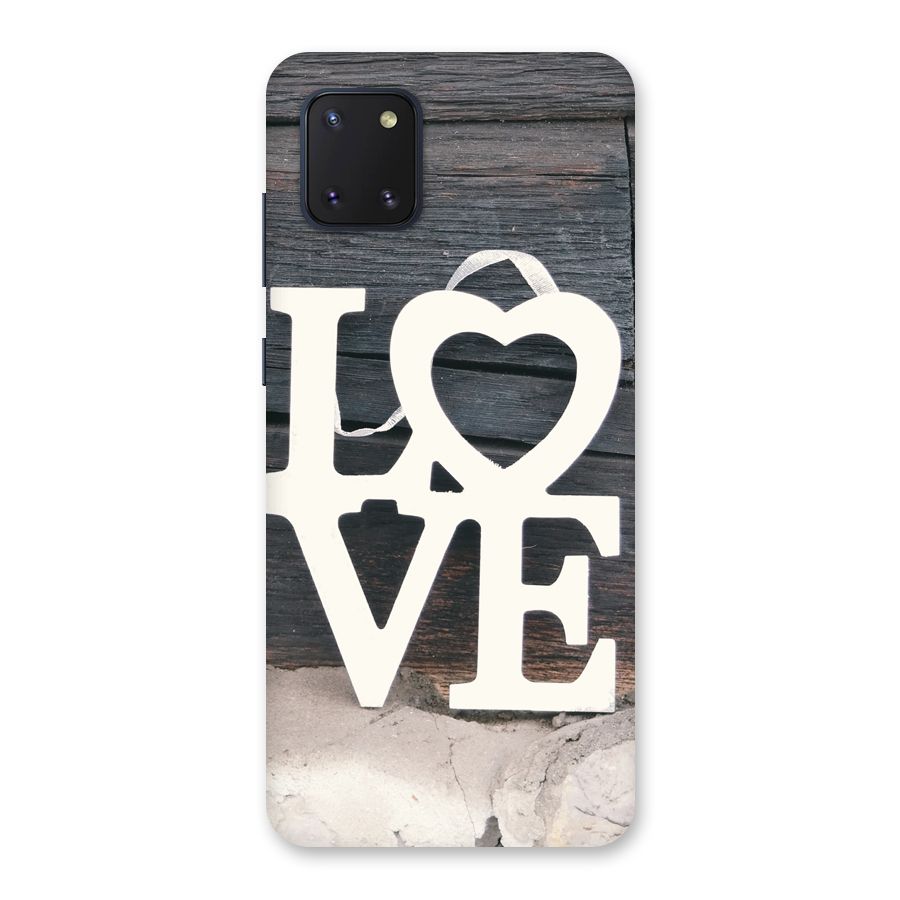 Wood Love Lock Back Case for Galaxy Note 10 Lite