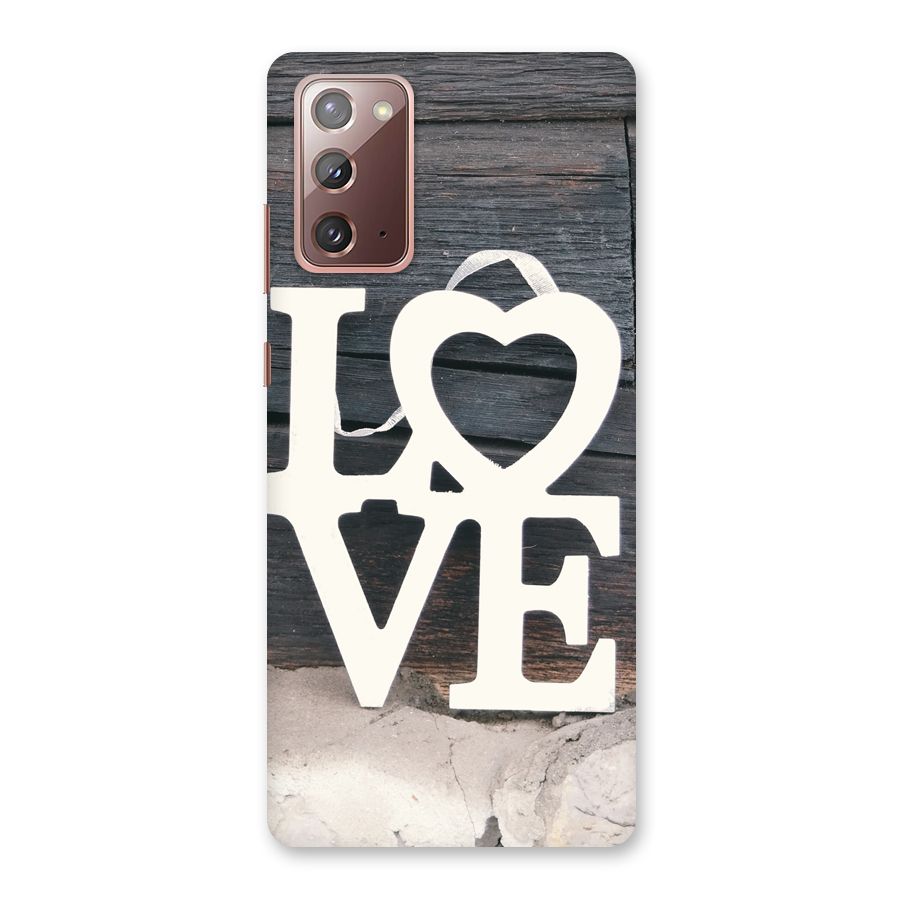 Wood Love Lock Back Case for Galaxy Note 20