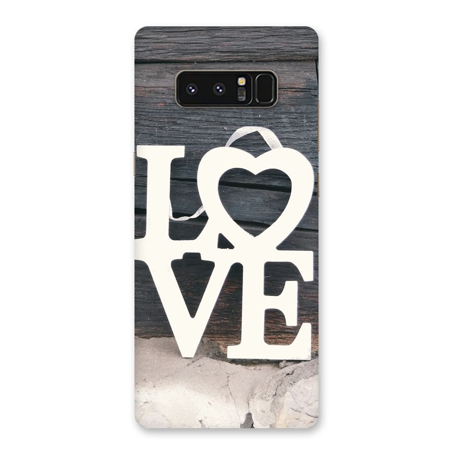 Wood Love Lock Back Case for Galaxy Note 8