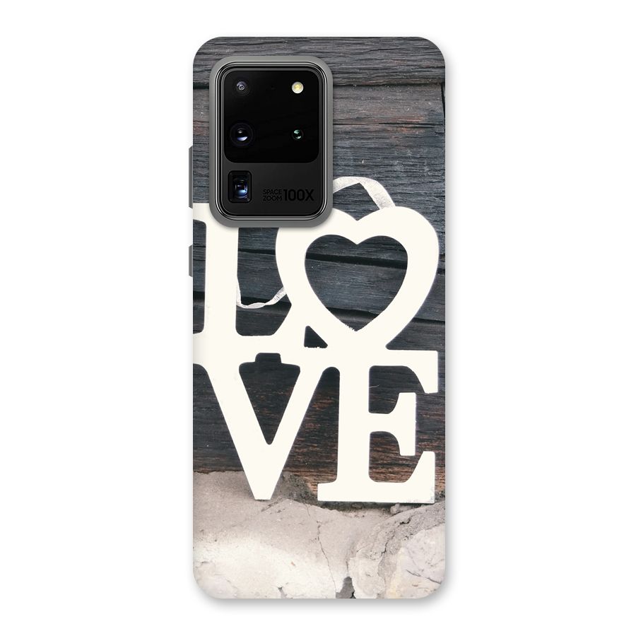 Wood Love Lock Back Case for Galaxy S20 Ultra