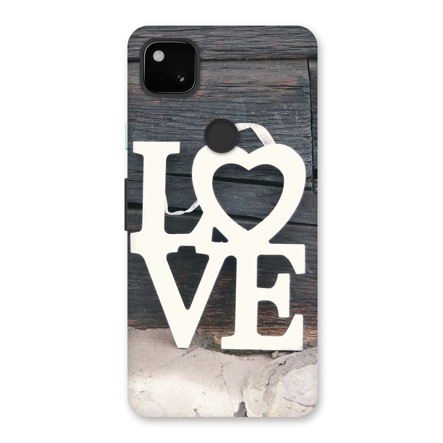 Wood Love Lock Back Case for Google Pixel 4a