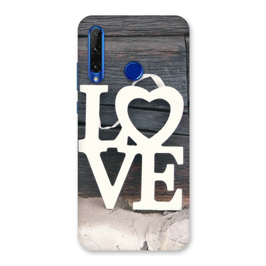 Wood Love Lock Back Case for Honor 20i