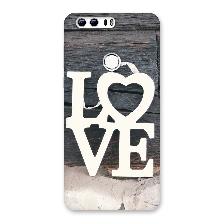 Wood Love Lock Back Case for Honor 8