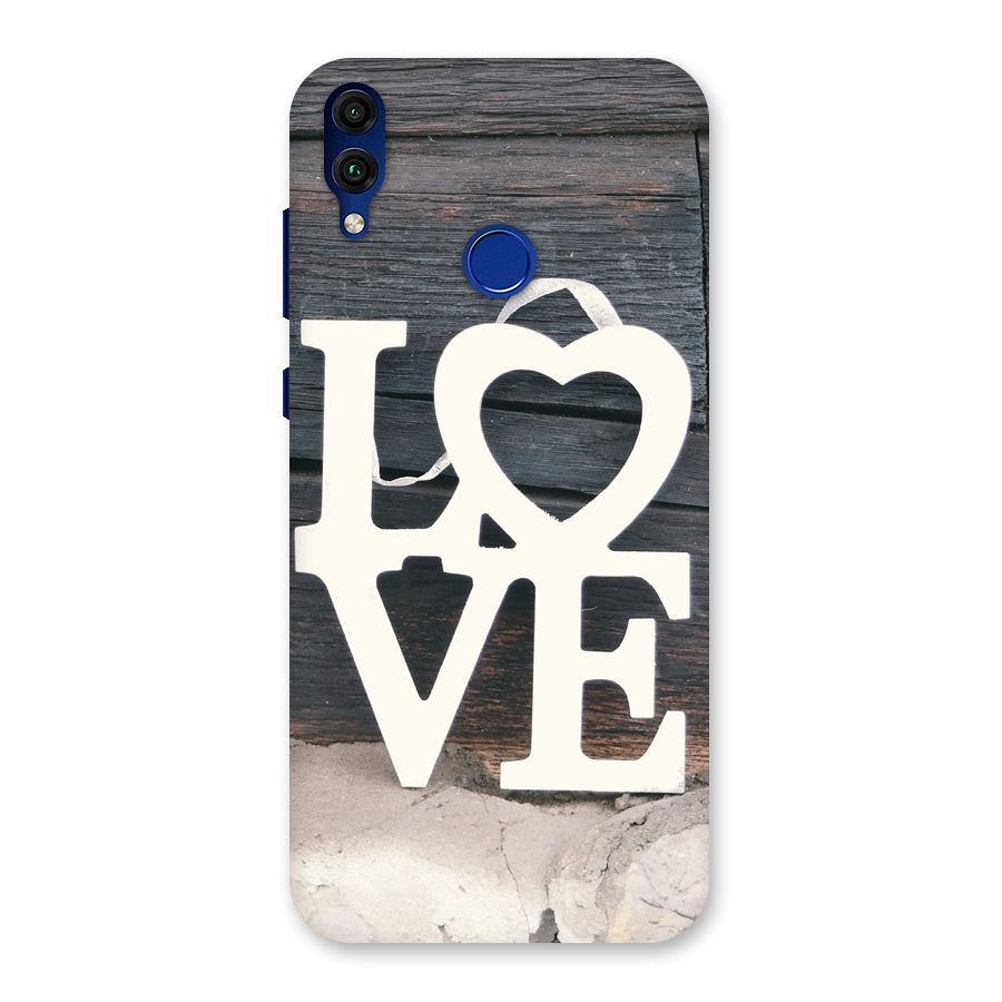 Wood Love Lock Back Case for Honor 8C
