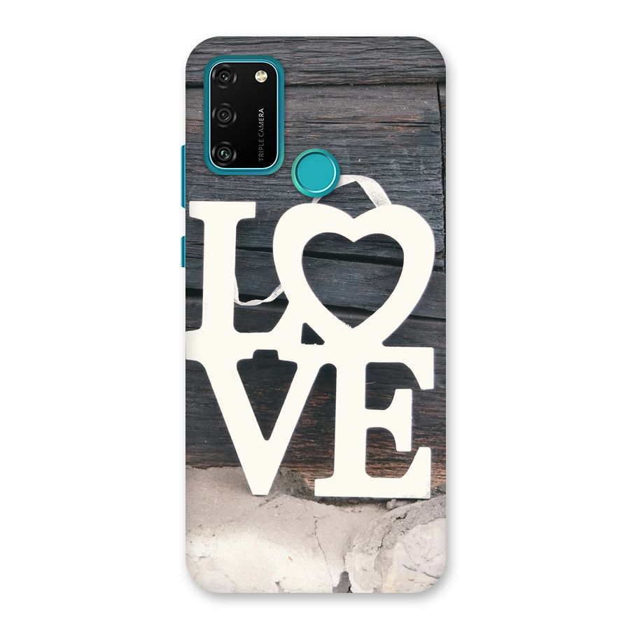 Wood Love Lock Back Case for Honor 9A