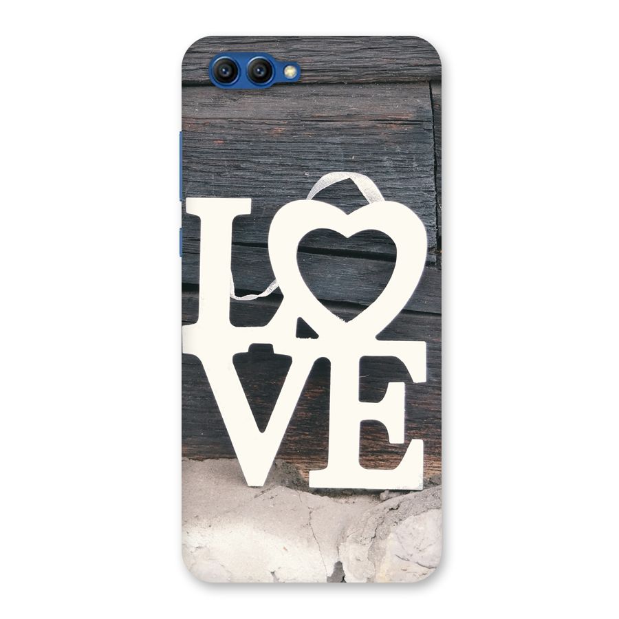 Wood Love Lock Back Case for Honor View 10