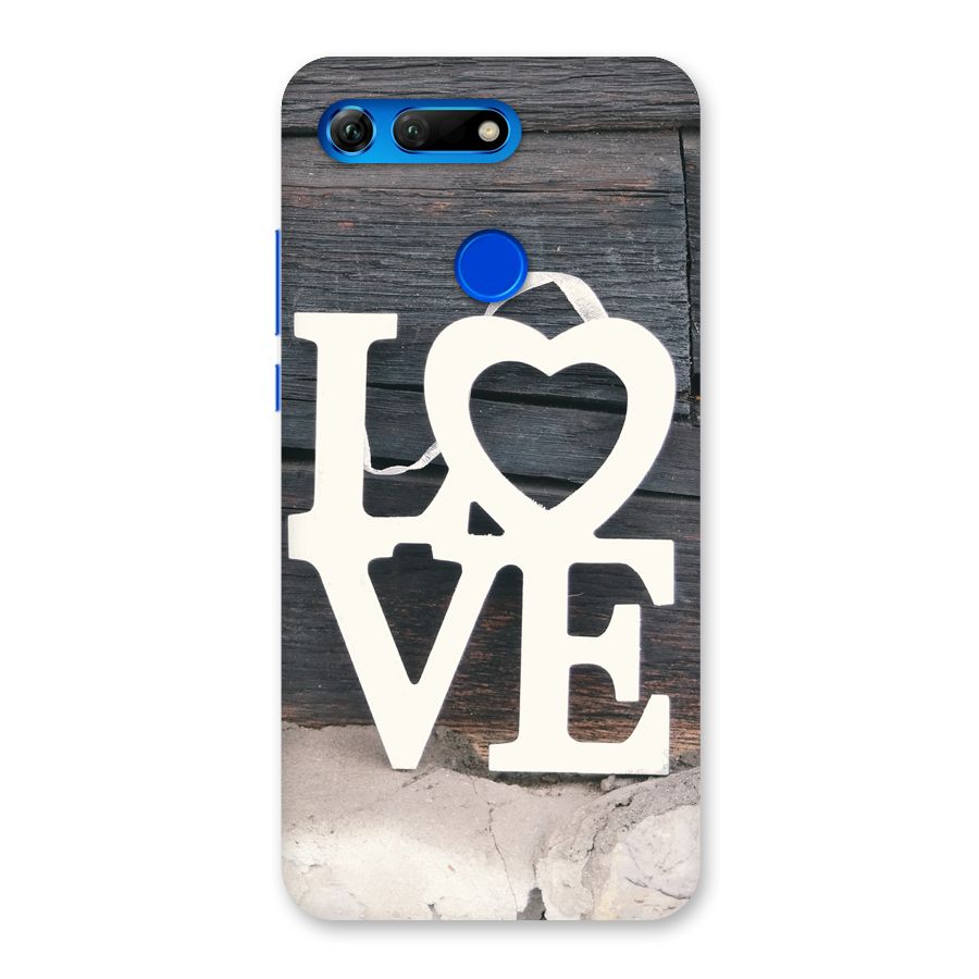 Wood Love Lock Back Case for Honor View 20