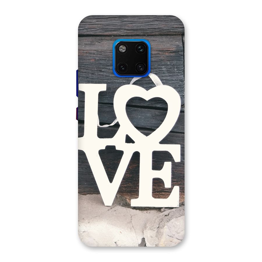 Wood Love Lock Back Case for Huawei Mate 20 Pro