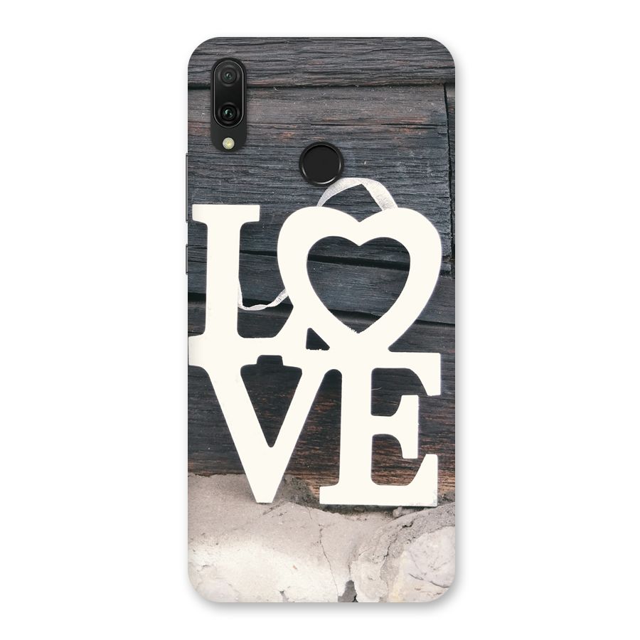 Wood Love Lock Back Case for Huawei Y9 (2019)