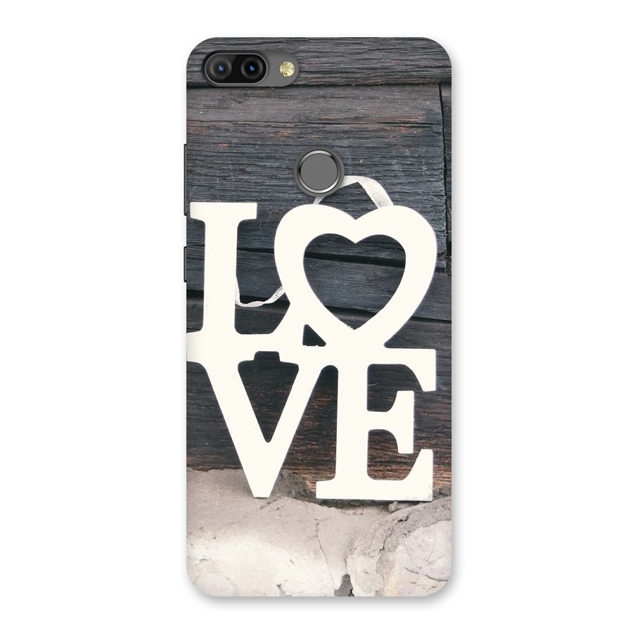 Wood Love Lock Back Case for Infinix Hot 6 Pro
