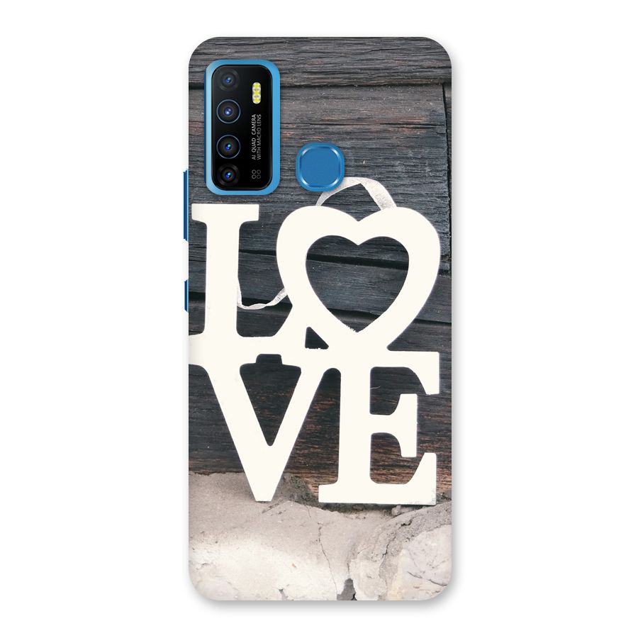 Wood Love Lock Back Case for Infinix Hot 9