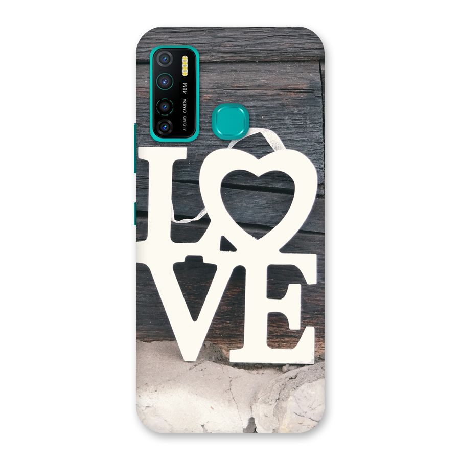 Wood Love Lock Back Case for Infinix Hot 9 Pro