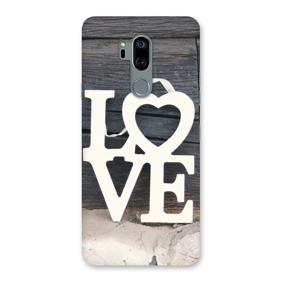 Wood Love Lock Back Case for LG G7