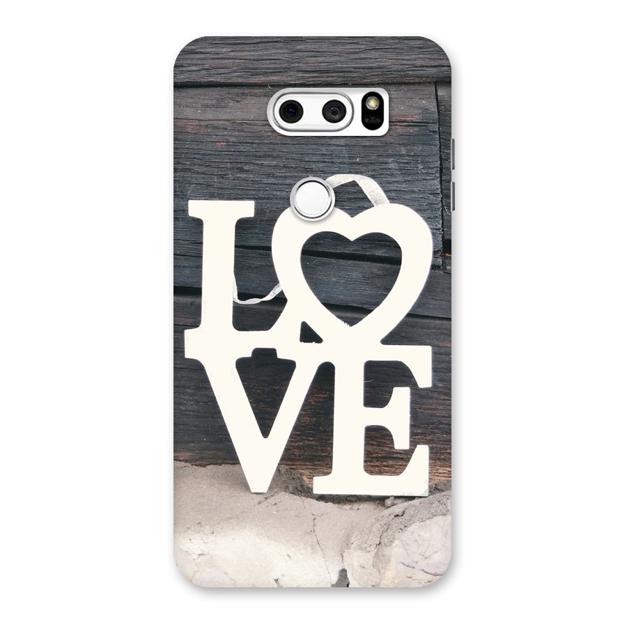 Wood Love Lock Back Case for LG V30