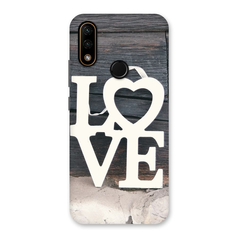 Wood Love Lock Back Case for Lenovo A6 Note