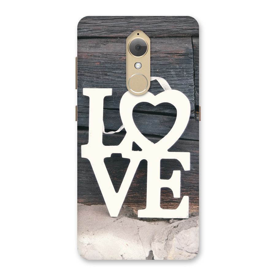 Wood Love Lock Back Case for Lenovo K8