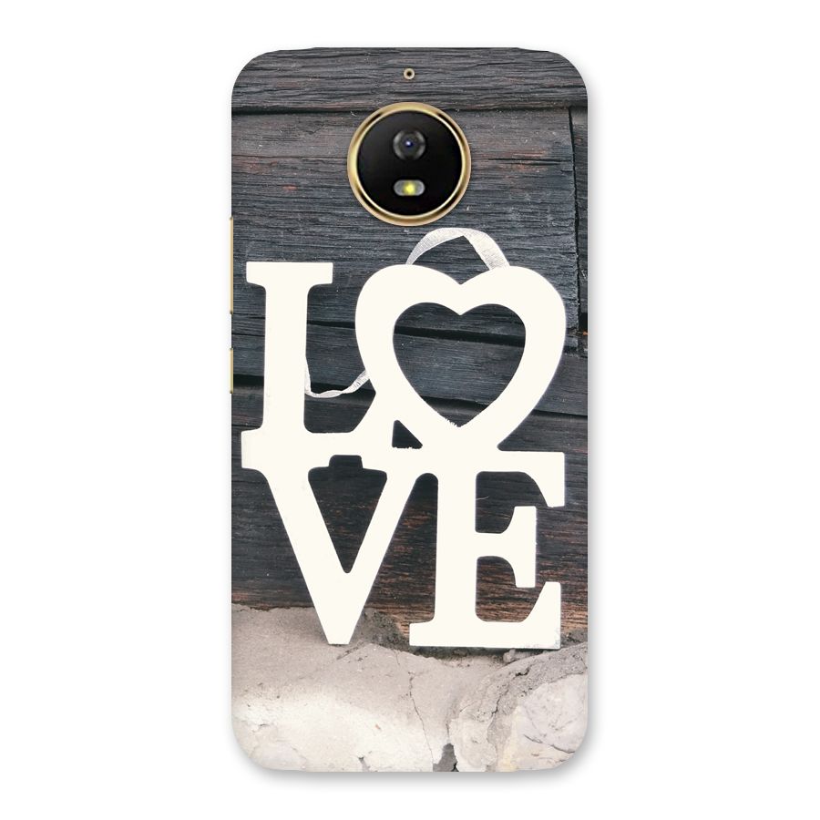 Wood Love Lock Back Case for Moto G5s