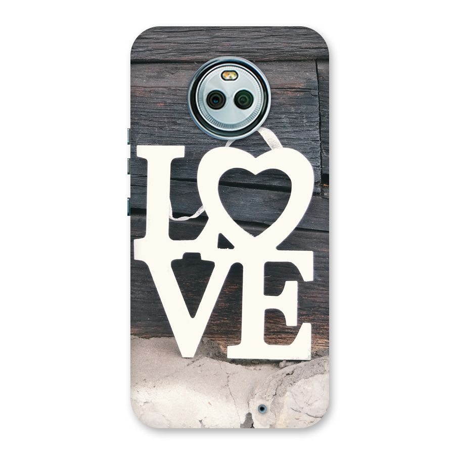 Wood Love Lock Back Case for Moto X4