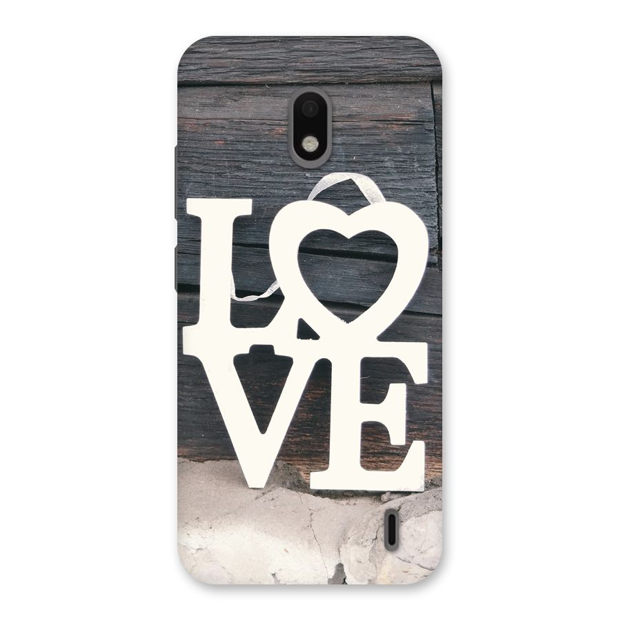 Wood Love Lock Back Case for Nokia 2.2
