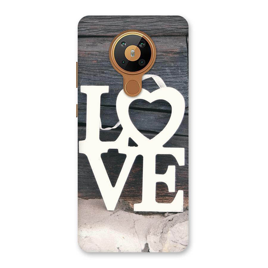 Wood Love Lock Back Case for Nokia 5.3