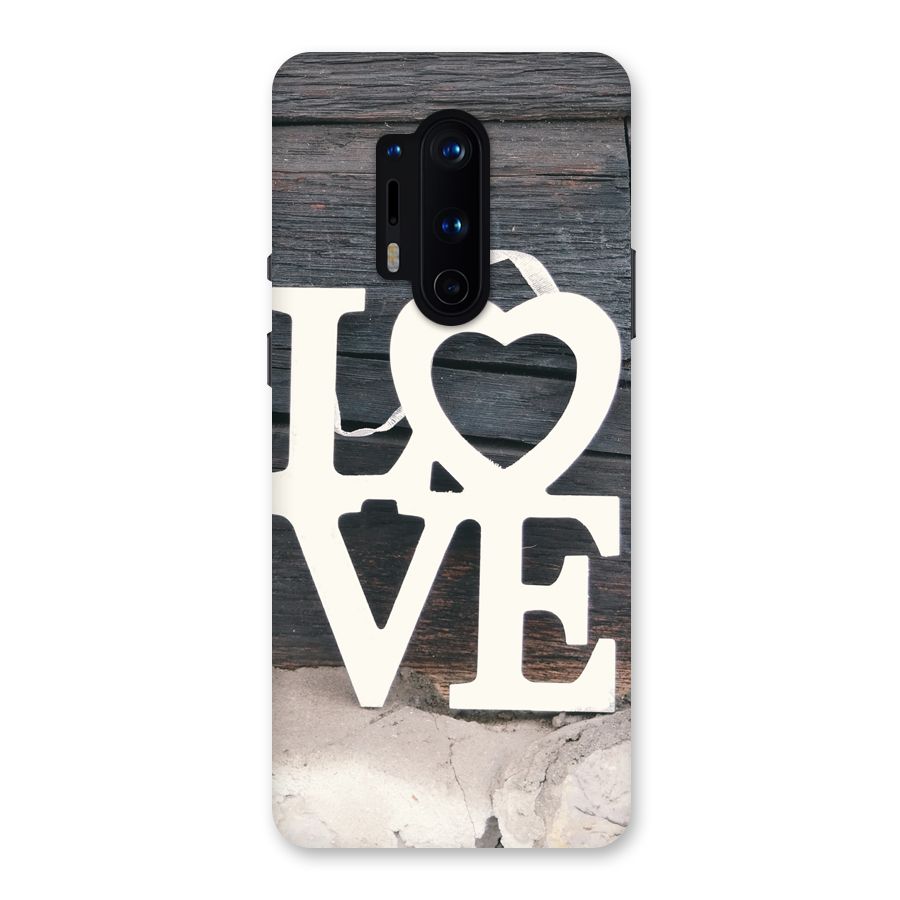 Wood Love Lock Back Case for OnePlus 8 Pro