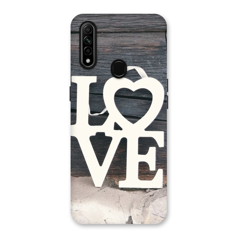 Wood Love Lock Back Case for Oppo A31