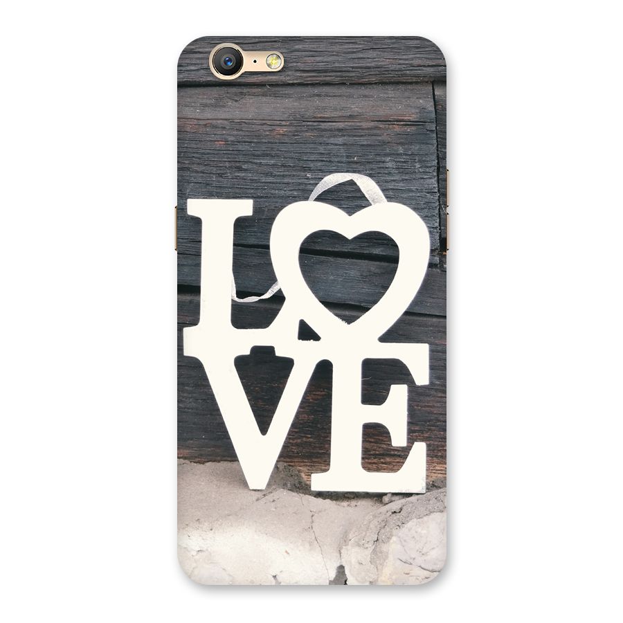Wood Love Lock Back Case for Oppo A39
