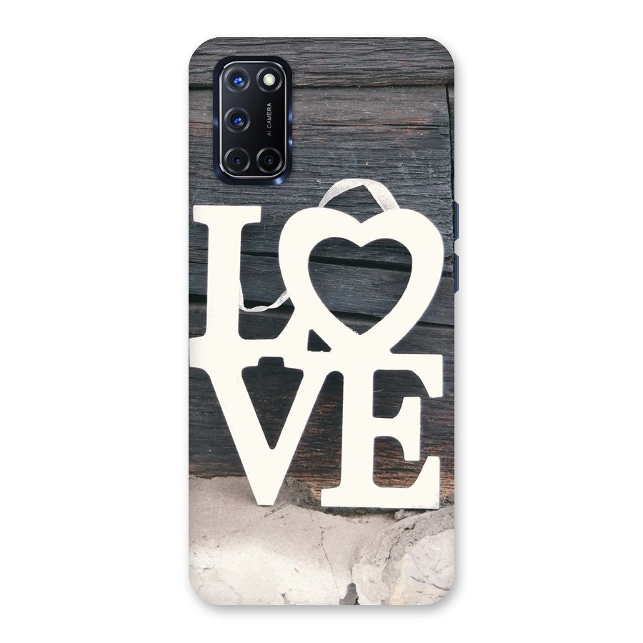Wood Love Lock Back Case for Oppo A52