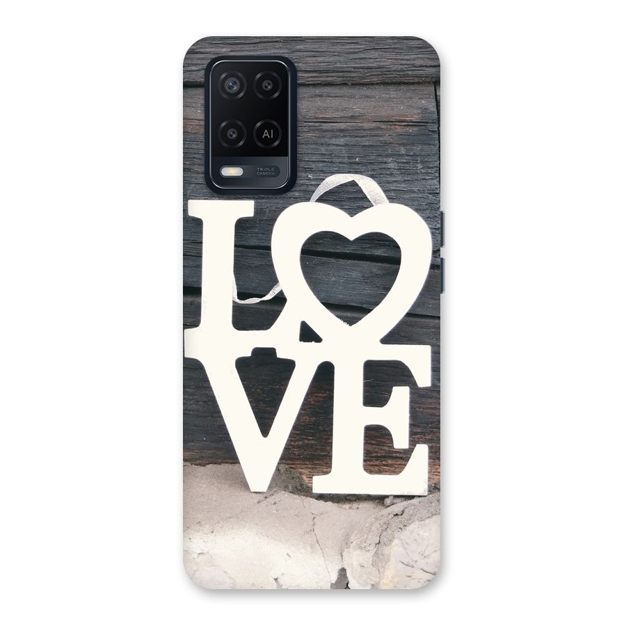 Wood Love Lock Back Case for Oppo A54