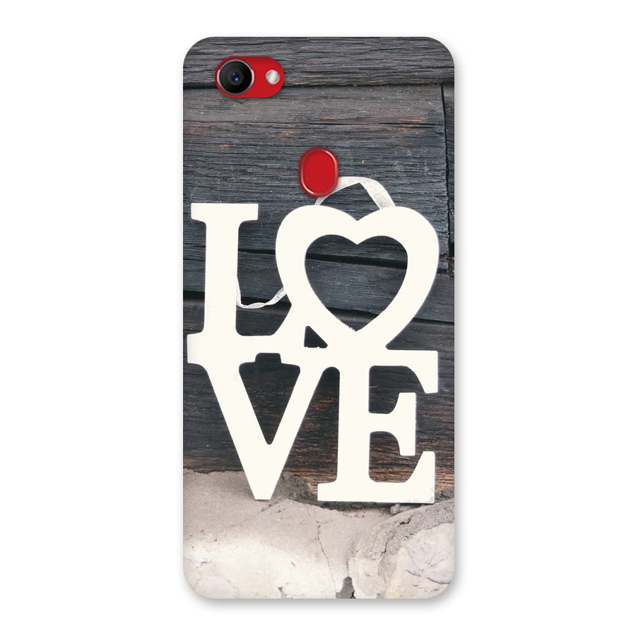 Wood Love Lock Back Case for Oppo F7