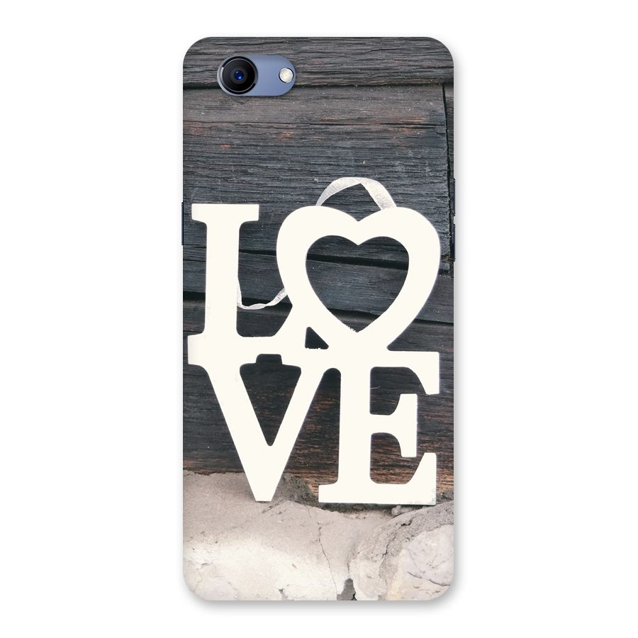 Wood Love Lock Back Case for Oppo Realme 1