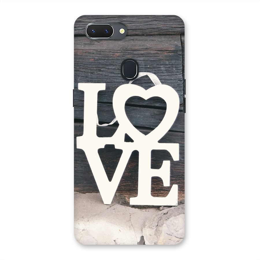 Wood Love Lock Back Case for Oppo Realme 2