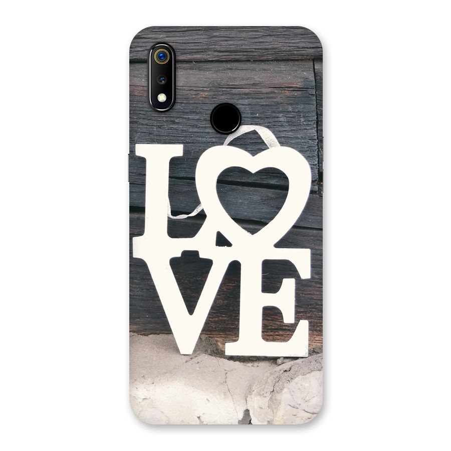 Wood Love Lock Back Case for Realme 3